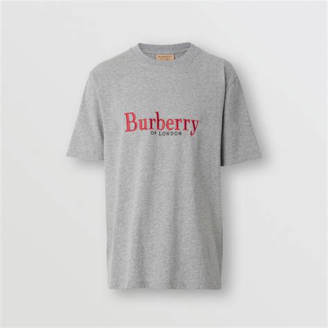 burberry embroidered archive logo t shirt|original burberry men t shirt.